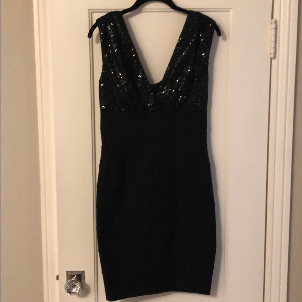 Black MBN cocktail bodycon dress
